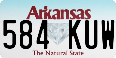 AR license plate 584KUW