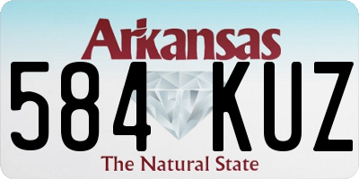 AR license plate 584KUZ