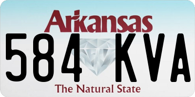 AR license plate 584KVA