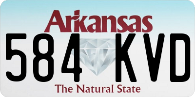 AR license plate 584KVD