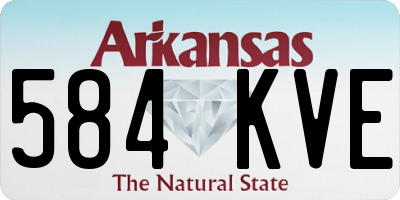 AR license plate 584KVE
