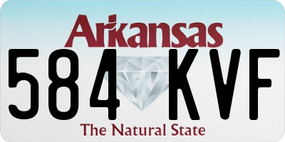 AR license plate 584KVF
