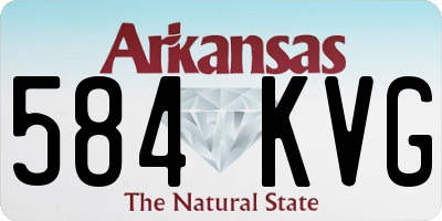 AR license plate 584KVG