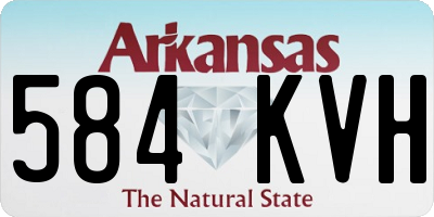 AR license plate 584KVH