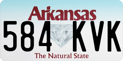 AR license plate 584KVK