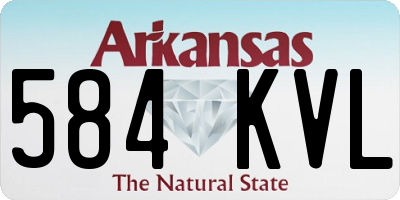 AR license plate 584KVL
