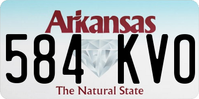 AR license plate 584KVO