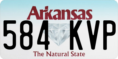 AR license plate 584KVP