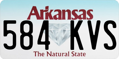 AR license plate 584KVS