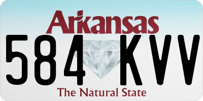 AR license plate 584KVV
