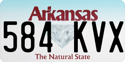 AR license plate 584KVX