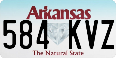 AR license plate 584KVZ