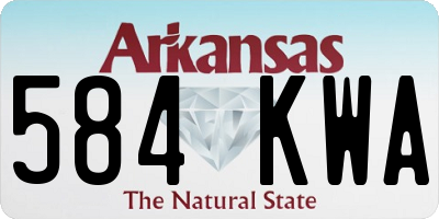 AR license plate 584KWA