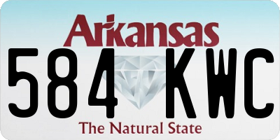 AR license plate 584KWC