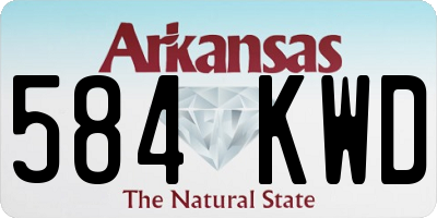 AR license plate 584KWD