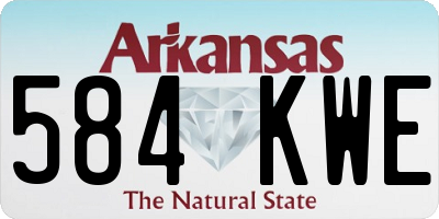 AR license plate 584KWE