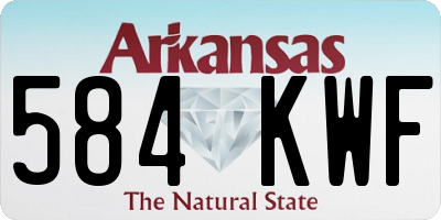 AR license plate 584KWF