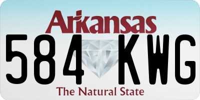 AR license plate 584KWG