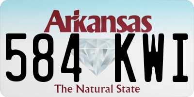 AR license plate 584KWI