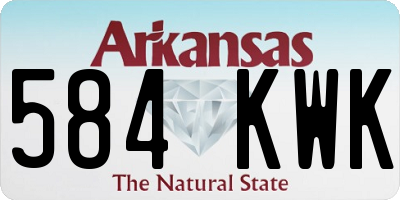 AR license plate 584KWK