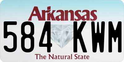 AR license plate 584KWM