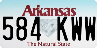 AR license plate 584KWW