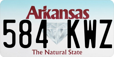 AR license plate 584KWZ