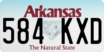 AR license plate 584KXD