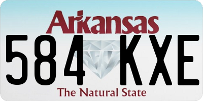 AR license plate 584KXE