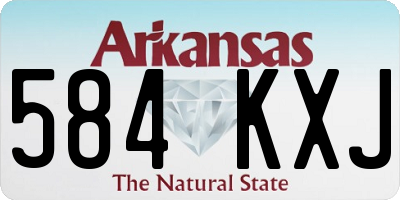 AR license plate 584KXJ