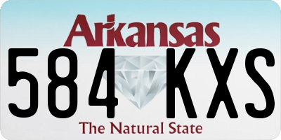 AR license plate 584KXS