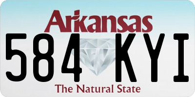 AR license plate 584KYI