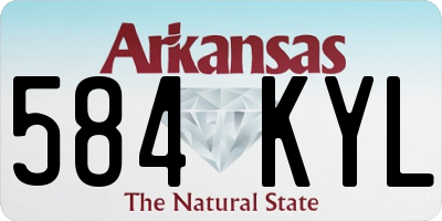 AR license plate 584KYL