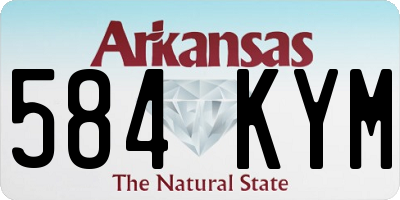 AR license plate 584KYM
