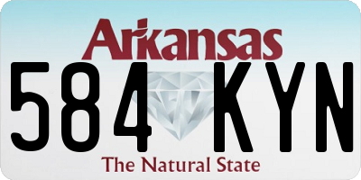 AR license plate 584KYN