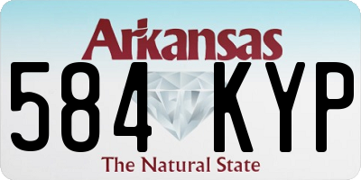 AR license plate 584KYP