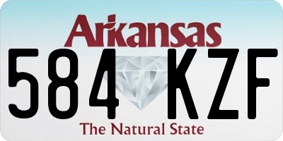 AR license plate 584KZF