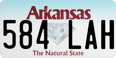 AR license plate 584LAH