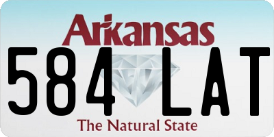 AR license plate 584LAT