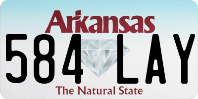 AR license plate 584LAY
