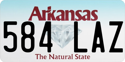 AR license plate 584LAZ