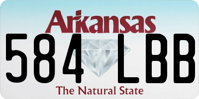 AR license plate 584LBB