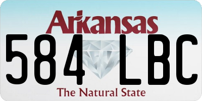 AR license plate 584LBC