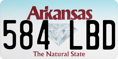 AR license plate 584LBD