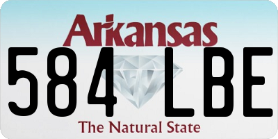AR license plate 584LBE