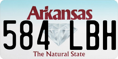 AR license plate 584LBH
