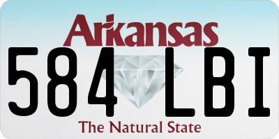 AR license plate 584LBI