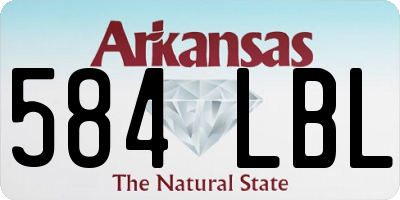 AR license plate 584LBL