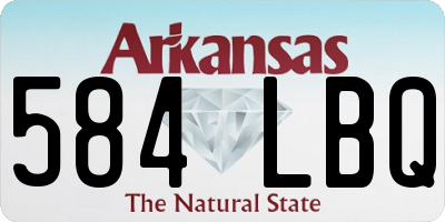 AR license plate 584LBQ