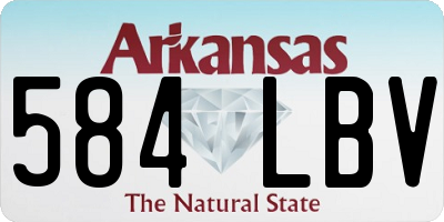 AR license plate 584LBV